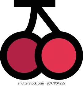berry vector illustration isolated on a transparent background. stroke vector icons for concept or web graphics.
