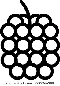 ilustración de berry Vector en un fondo transparente. Símbolos de calidad superior. Iconos vectoriales de línea delgada para el diseño de conceptos y gráficos. 
