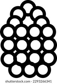 ilustración de berry Vector en un fondo transparente. Símbolos de calidad superior. Iconos vectoriales de línea delgada para el diseño de conceptos y gráficos. 
