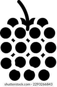 berry Vector illustration on a transparent background. Premium quality symmbols. Glyphs vector icons for concept and graphic design. 