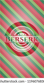 Berserk christmas style badge..