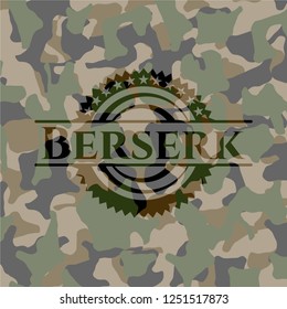 Berserk on camouflaged pattern