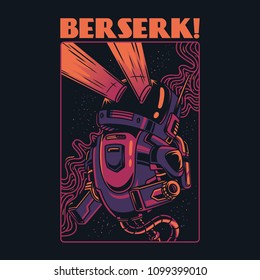 Berserk Robot Illustration