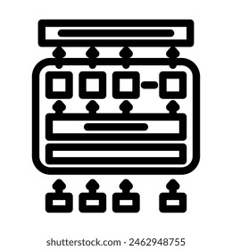 bert bidirectional encoder representations transformers line icon vector. bert bidirectional encoder representations transformers sign. isolated contour symbol black illustration