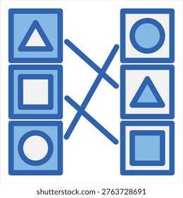 Bert Blue White Single Icon