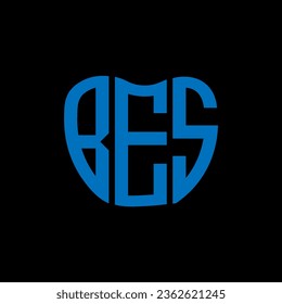 BES letter logo creative design. BES unique design.
