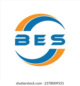 BES letter logo design on a white background or Monogram logo design for entrepreneur and business.