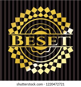 Beset gold shiny badge