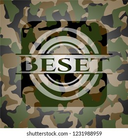 Beset on camouflaged pattern