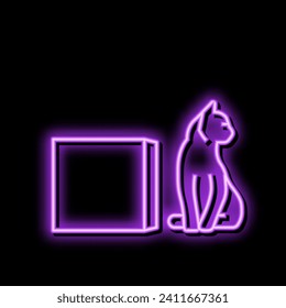 beside preposition english neon light sign vector. beside preposition english sign. isolated symbol illustration