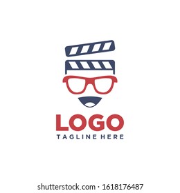 bespectacled face logos and films
