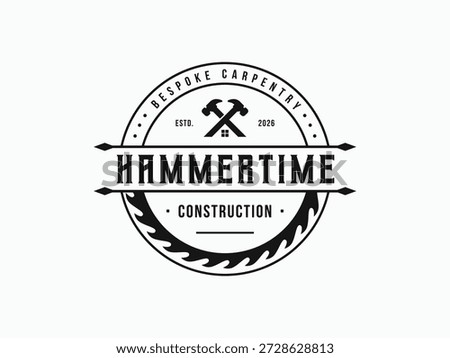 Bespoke Carpentry Badge Logo Design
