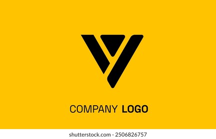 Diseño de logotipo V minimalista a medida para el desarrollo profesional y moderno de la identidad de marca
