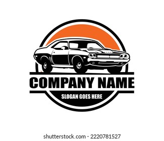 Best 1969 dodge super bee car logo for badge, emblem. white background view from side