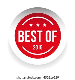 Best of 2016 label on white background