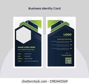 Best abstract Identity Card design template. Suitable for companies, corporate, offices and many other of business purposes