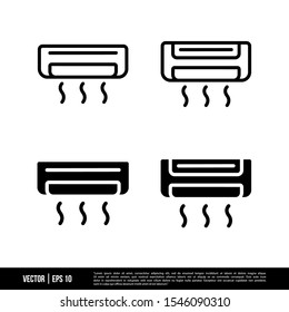 The best Air Conditioner icons vector collection, illustration logo template in trendy style. Suitable for many purposes.
