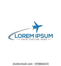 Best Airplane Logo travelling logo Creative logo minimalist Abstract and Vector 