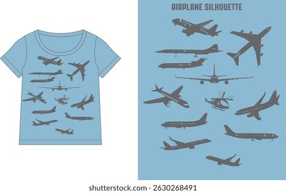  Best Airplane silhouette vectör desing.
