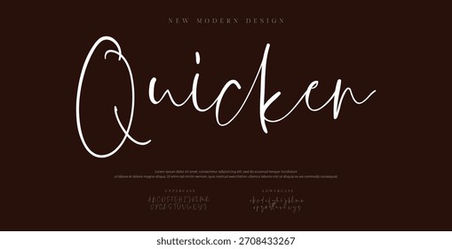 Melhor Alfabeto Barbeiro Incrível Script Assinatura Logotipo Fonte letras manuscritas