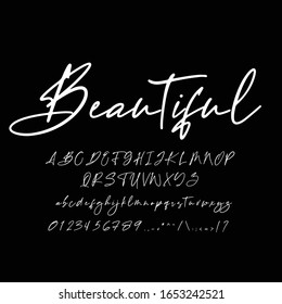 Best Alphabet Beautiful Calligraphy Signature Font lettering handwritten