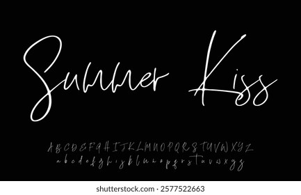 Best Alphabet Beautiful Calligraphy Signature Font lettering handwritten