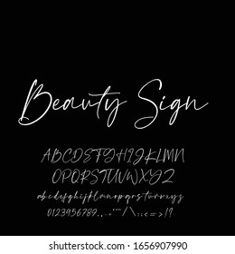 Best Alphabet Beauty Sign Script Signature Logotype Font Lettering Handwritten