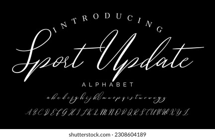 Best Alphabet Birdsong Amazing Script Signature Logotype Font lettering handwritten