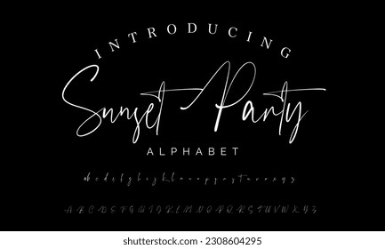 Best Alphabet Birdsong Amazing Script Signature Logotype Font lettering handwritten