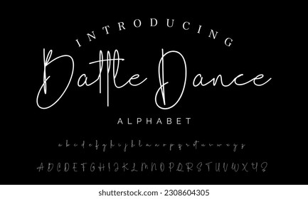 Best Alphabet Birdsong Amazing Script Signature Logotype Font lettering handwritten