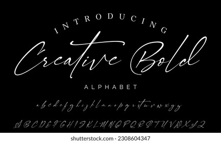 Best Alphabet Birdsong Amazing Script Signature Logotype Font lettering handwritten