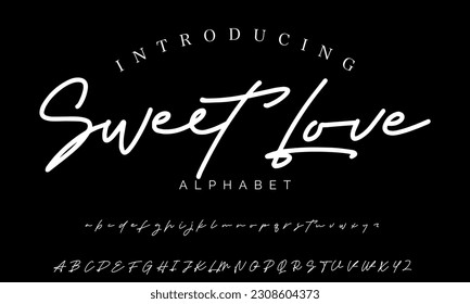 Best Alphabet Birdsong Amazing Script Signature Logotype Font lettering handwritten