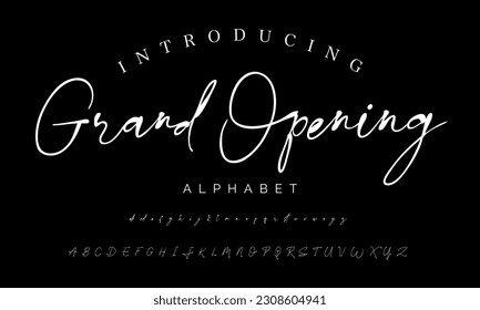 Best Alphabet Birdsong Amazing Script Signature Logotype Font lettering handwritten