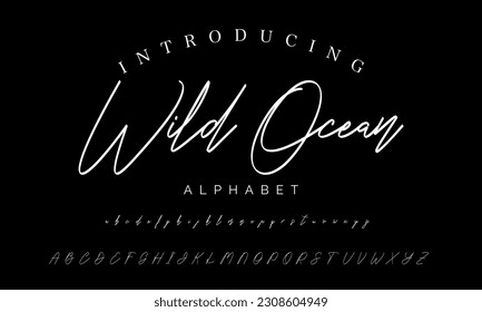 Best Alphabet Birdsong Amazing Script Signature Logotype Font lettering handwritten