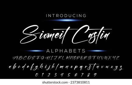Best Alphabet Birdsong Amazing Script Signature Logotype Font lettering handwritten