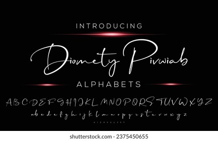 Best Alphabet Birdsong Amazing Script Signature Logotype Font lettering handwritten