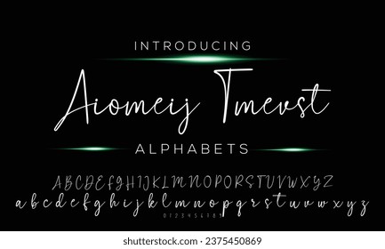 Best Alphabet Birdsong Amazing Script Signature Logotype Font lettering handwritten