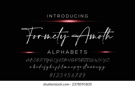 Best Alphabet Birdsong Amazing Script Signature Logotype Font lettering handwritten