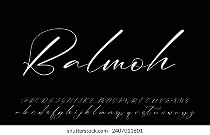 Best Alphabet Birdsong Amazing Script Signature Logotype Font lettering handwritten