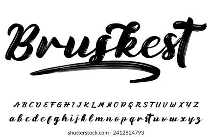 Best Alphabet Birdsong Amazing Script Signature Logotype Font lettering handwritten