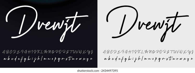 Best Alphabet Birdsong Amazing Script Signature Logotype Font lettering handwritten