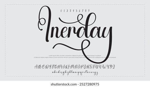 Best Alphabet Birdsong Amazing Script Signature Logotype Font lettering handwritten