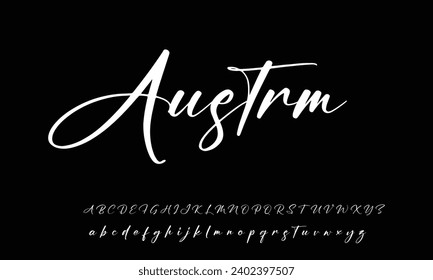 Best Alphabet Boisterous Amazing Script Signature Logotype Font lettering handwritten