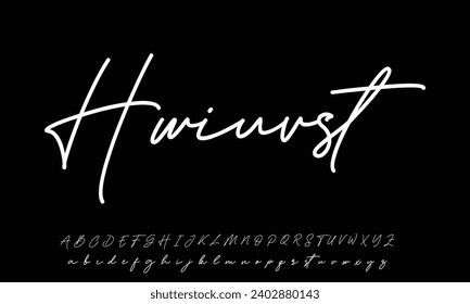 Best Alphabet Boisterous Amazing Script Signature Logotype Font lettering handwritten
