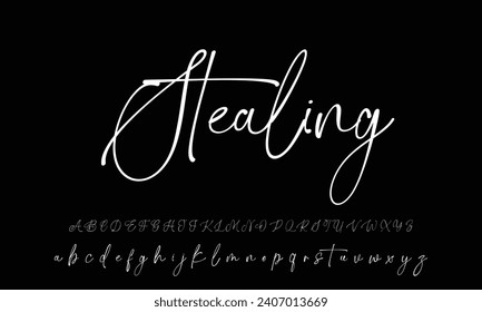 Best Alphabet Boisterous Amazing Script Signature Logotype Font lettering handwritten