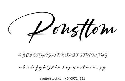 Best Alphabet Boisterous Amazing Script Signature Logotype Font lettering handwritten