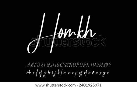 Best Alphabet Boisterous Amazing Script Signature Logotype Font lettering handwritten