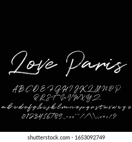 Best Alphabet Calligraphy Love Paris Font Lettering Handwritten