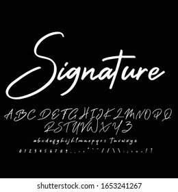 Best Alphabet Calligraphy Signature Brush Font lettering handwritten