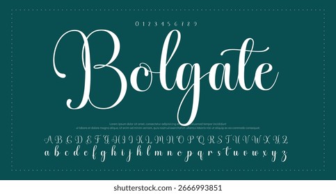 Best Alphabet Georgie's Script Signature Logotype Font lettering handwritten